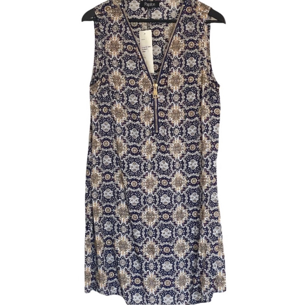 NWT Papillon Print Sleeveless Dress